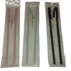 *NEW*   SET OF 3 FAUX PEARL BRA EXTENDERS